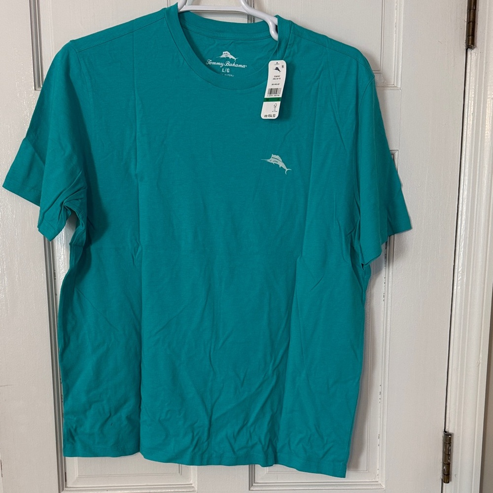 Tommy Bahama Jungle Bay Tee in Ming Jade(Turquoise)